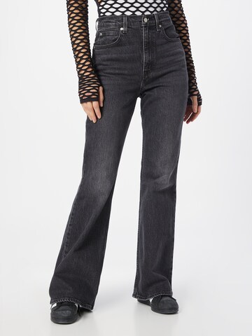 LEVI'S ® Flared Jeans '70S High Flare' in Zwart: voorkant