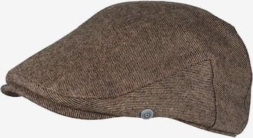 bugatti Flatcap in Braun: Vorderseite