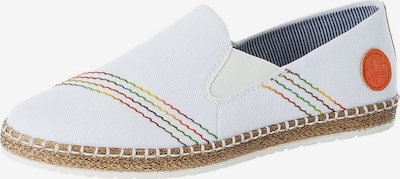 RIEKER Espadrilles in gelb / grün / orange / rot / weiß, Produktansicht