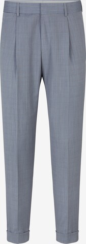 STRELLSON Loose fit Pleated Pants 'Luis' in Blue: front