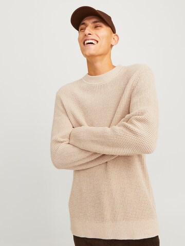 JACK & JONES Pulover 'JPRCCVIGGO' | bež barva