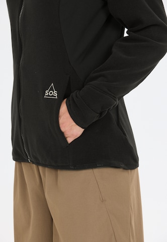SOS Functionele fleece jas 'Bromo' in Zwart