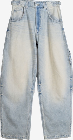 Loosefit Jean Bershka en bleu : devant