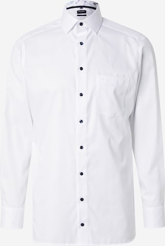 OLYMP Слим Деловая рубашка в Белый: спереди