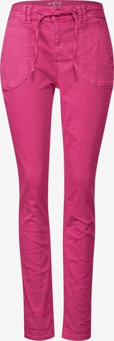 STREET ONE Slimfit Jeans 'Bonny' in Roze: voorkant