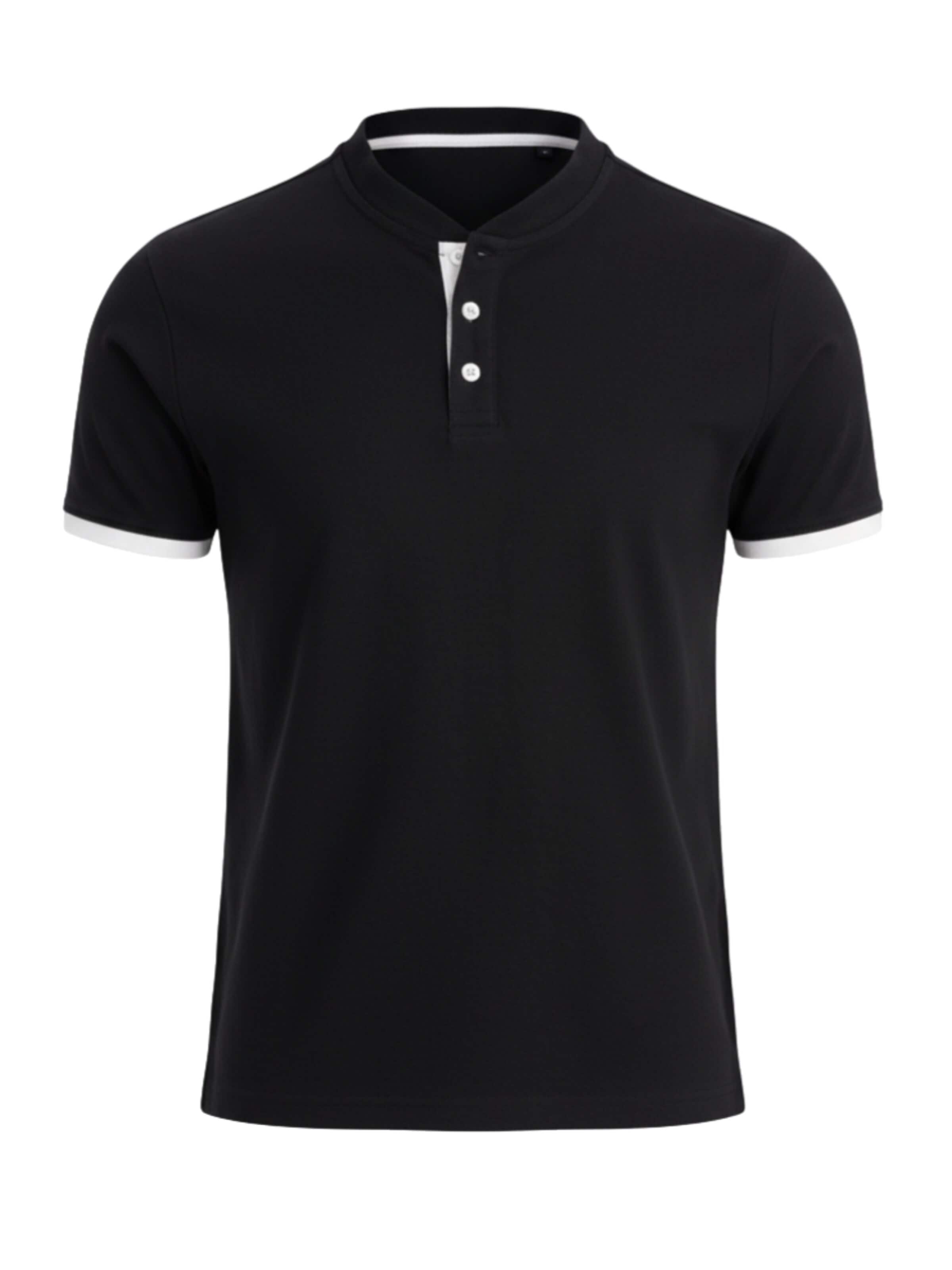 Ombre Shirt in Black: front