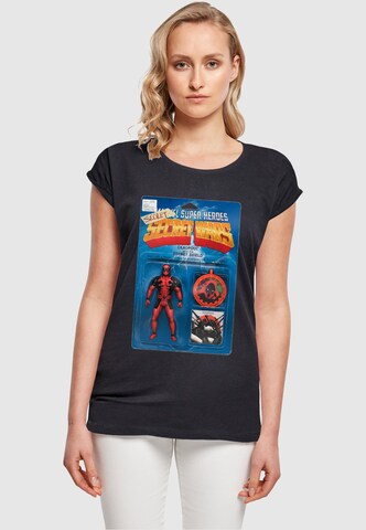 ABSOLUTE CULT T-Shirt 'Deadpool - Secret Wars Action Figure' in Blau: Vorderseite
