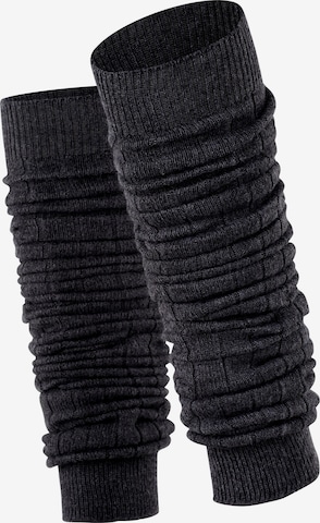 ESPRIT Leg Warmers 'Rib' in Grey: front