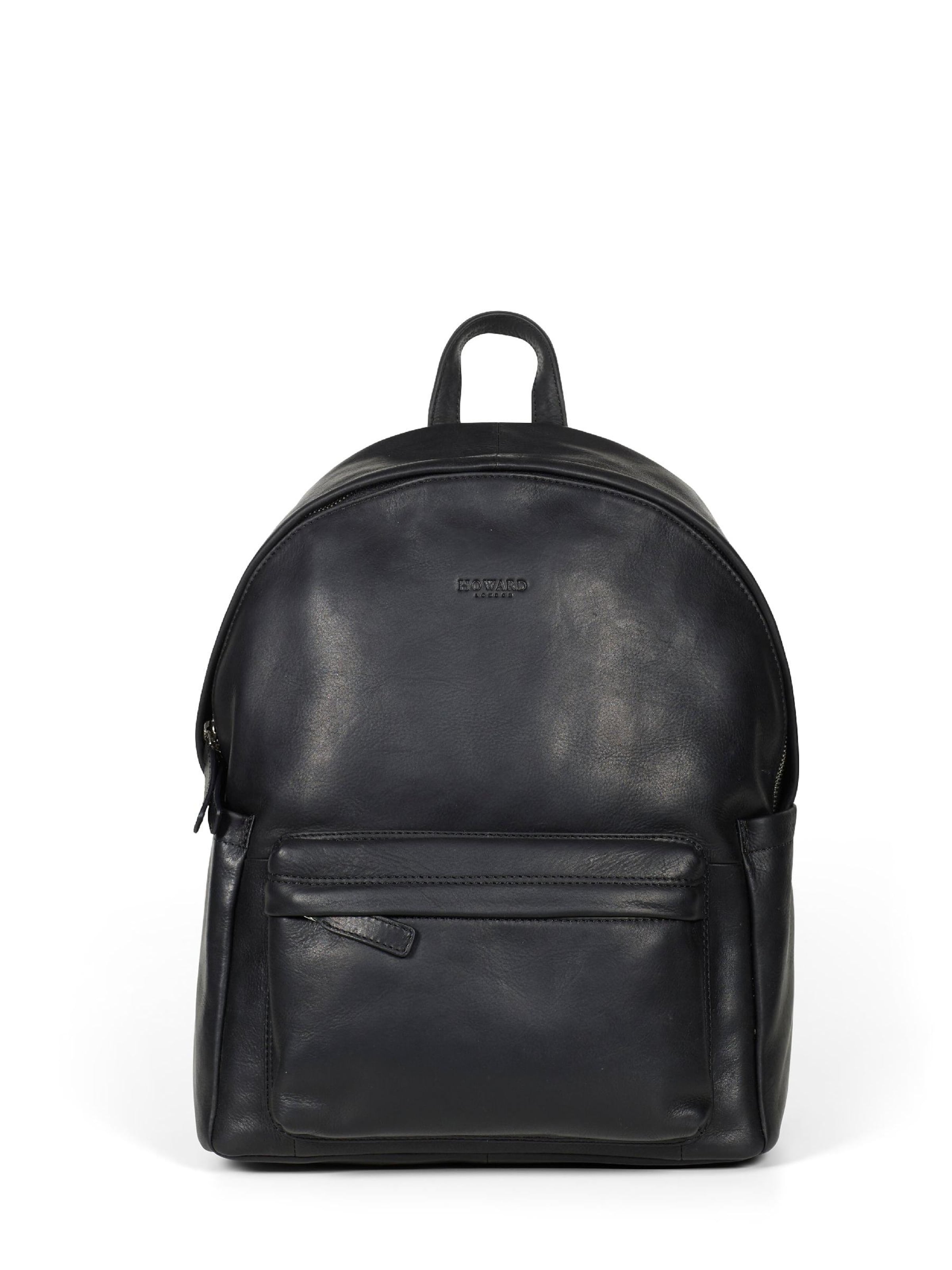 Howard London Rucksack‌‌‌‌‌ in Schwarz: Vorderseite