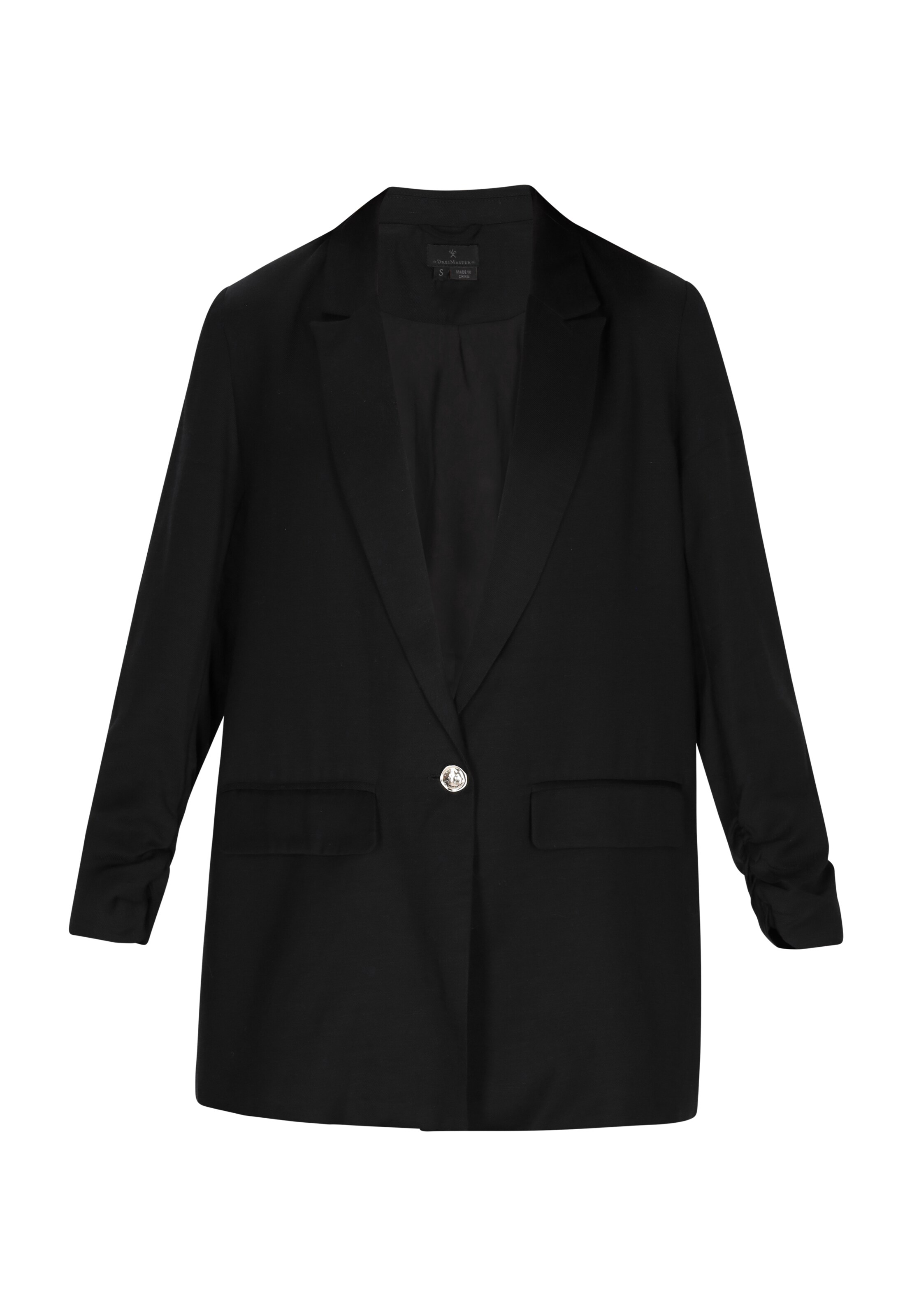 DreiMaster Klassik Blazer in Schwarz: Vorderseite