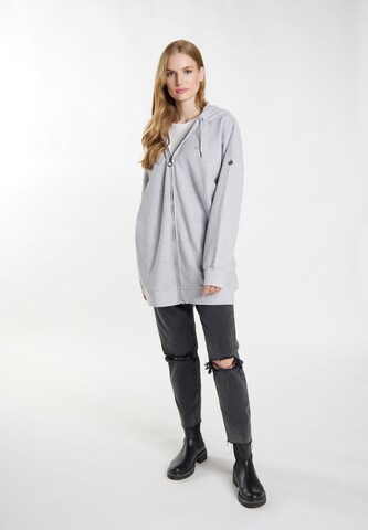 DreiMaster Vintage Zip-Up Hoodie 'Imane' in Grey