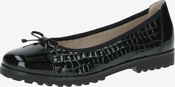 CAPRICE Ballerina in Schwarz: Vorderseite