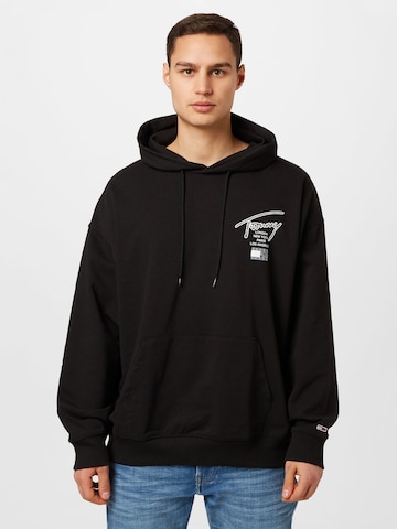 Tommy Jeans Sweatshirt in Black: front