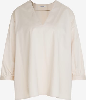 SEIDENSTICKER Blouse 'Schwarze Rose' in Beige: voorkant