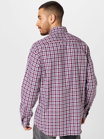 Tommy Hilfiger Tailored - Ajuste regular Camisa en rojo