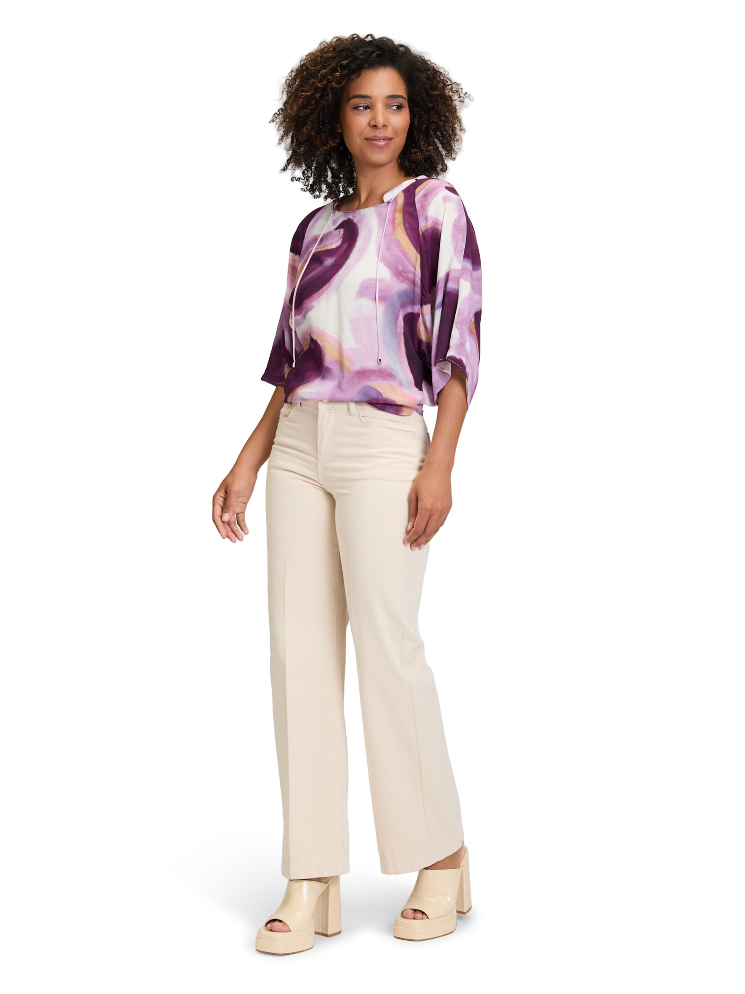 Cartoon Bluse in Lila