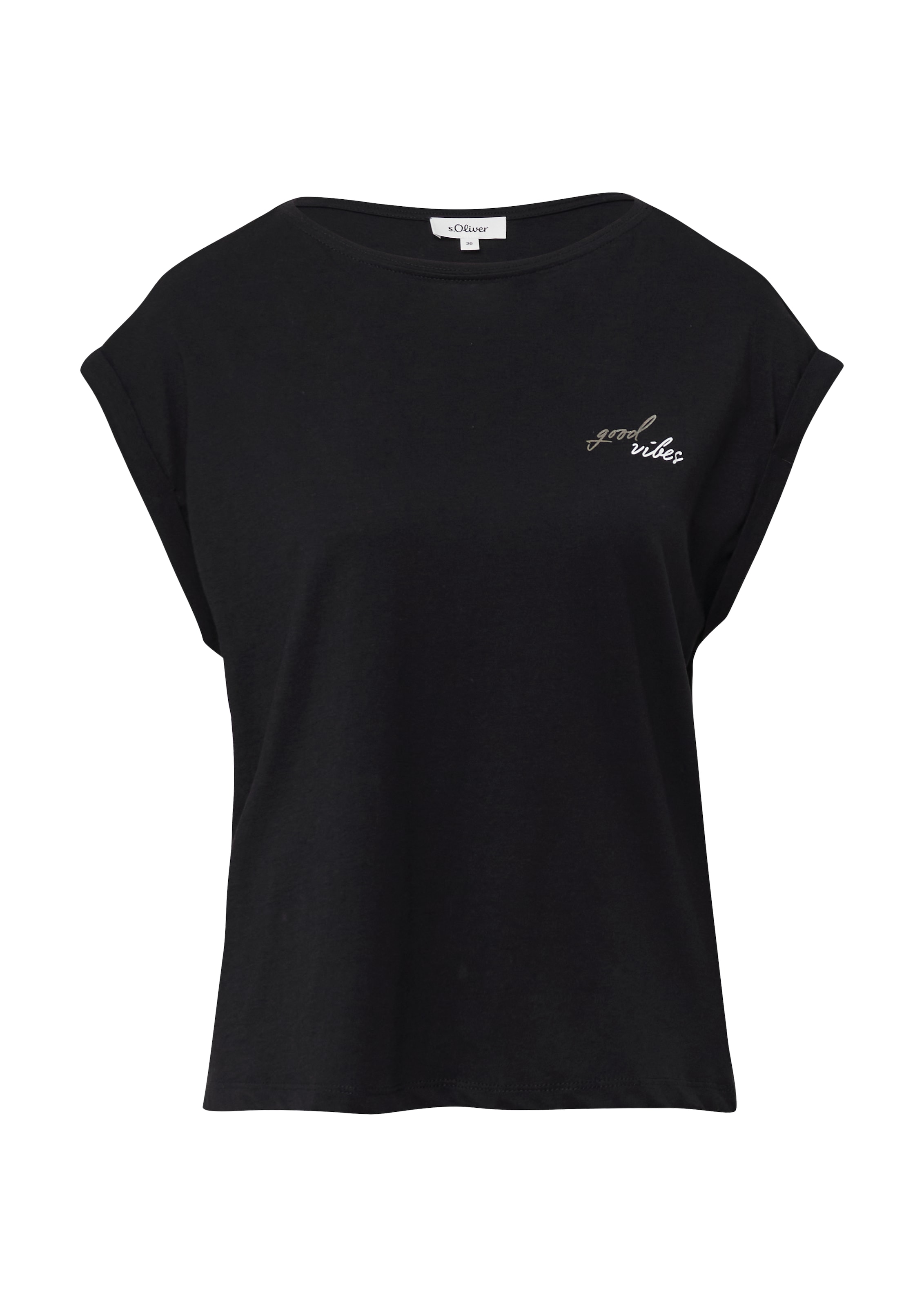 s.Oliver Shirt in Black: front
