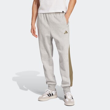 ADIDAS SPORTSWEAR Tapered Sporthose in Grau: Vorderseite