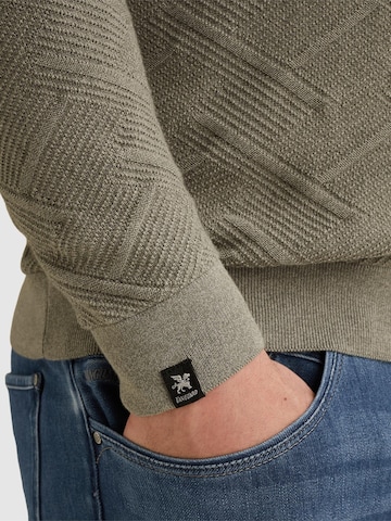 VANGUARD Pullover 'Pullover with half-zip and allover texture'‌‌‌‌‌‌‌‌‌‌ in Grün