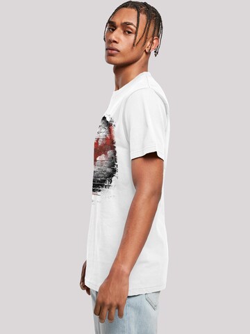 F4NT4STIC Shirt 'Batman Logo Wall' in White