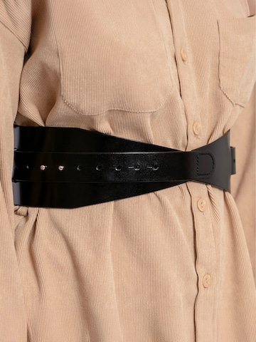 Haute Cuir Riem 'Calliopes Wide Belt' in Zwart