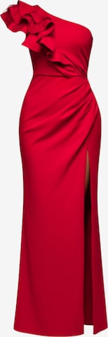 Ombre Avondjurk in Rood: voorkant