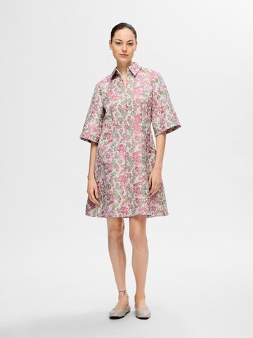 SELECTED Blusekjole 'ARISA-ELEA' i hvid