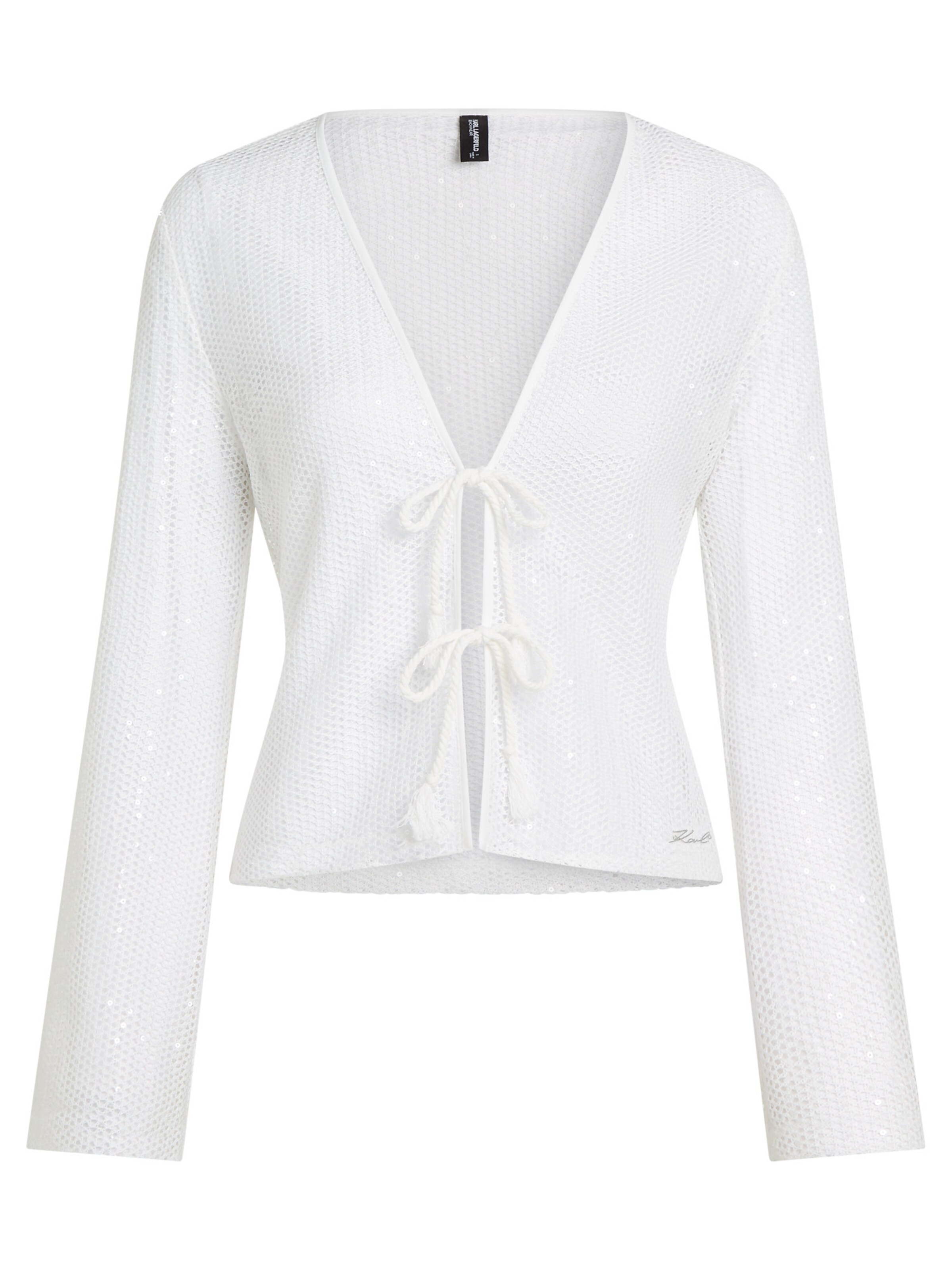 Giacchetta di Karl Lagerfeld in beige: frontale