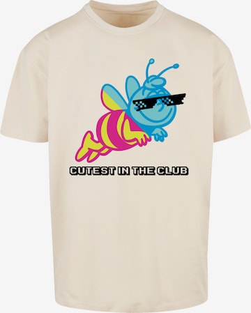 F4NT4STIC Shirt 'Heroes of Childhood' in Beige: Vorderseite