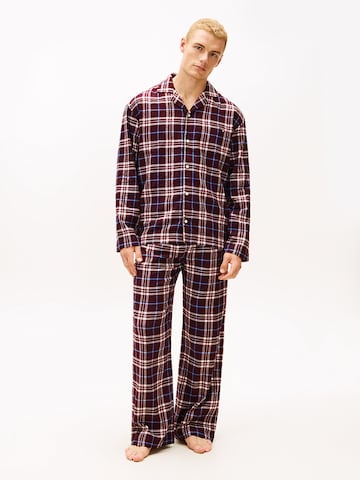TOMMY HILFIGER Long Pajamas 'Gift Box' in Red: front