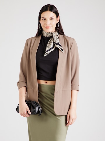 ONLY Carmakoma Blazer 'CARElly' | rjava barva: sprednja stran