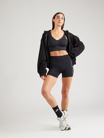 NIKE - Soutien Bustier Soutien de desporto 'Alate' em preto