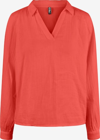 PIECES Blouse 'Stina' in Oranje: voorkant