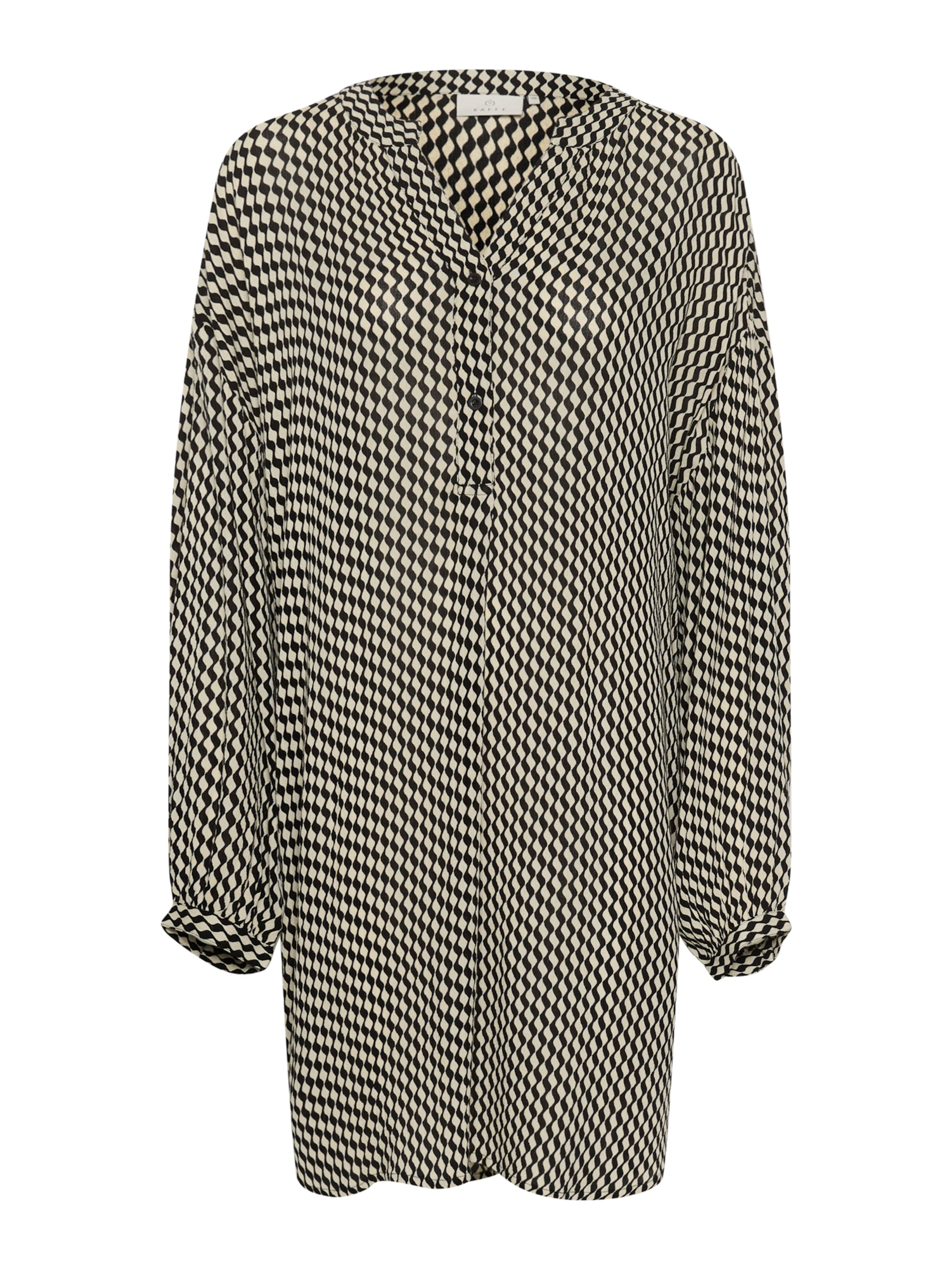 Robe-chemise 'Karina' Kaffe en noir : devant