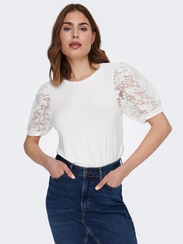 ONLY Shirt 'Allie' in Weiß: Vorderseite
