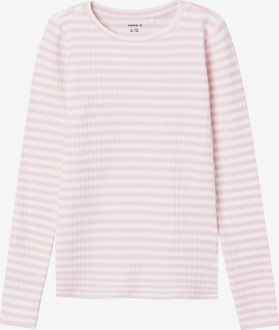 NAME IT Shirt 'SURAJA' in rosa / weiß, Produktansicht