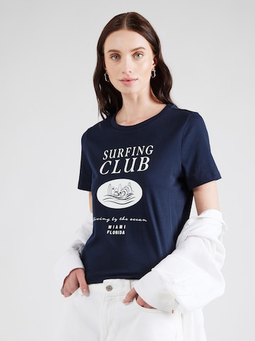 Tricou 'VMDINA OLLY' de la VERO MODA pe albastru: față