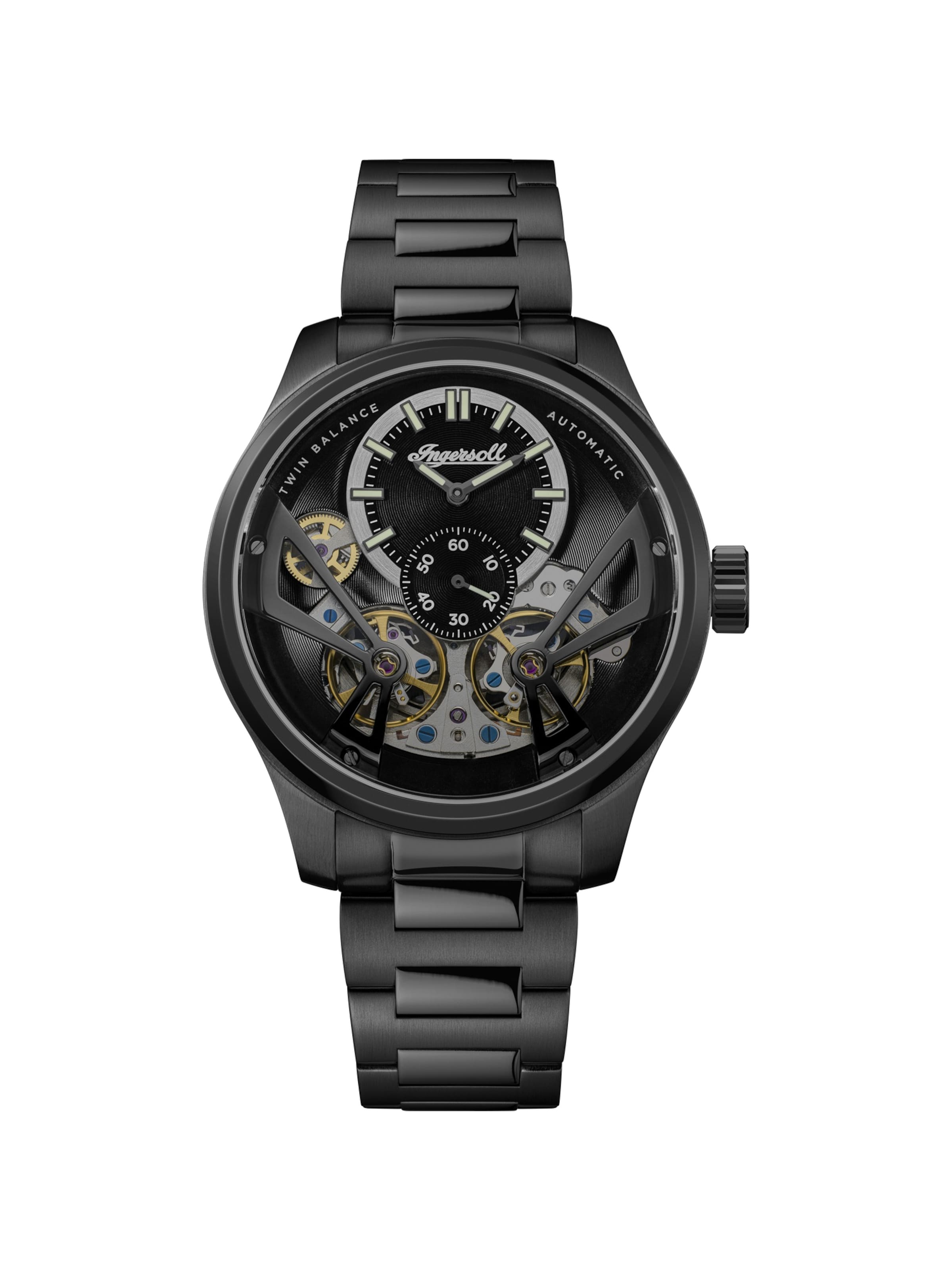 INGERSOLL Uhr  ' The Naismith ' in Schwarz: Vorderseite