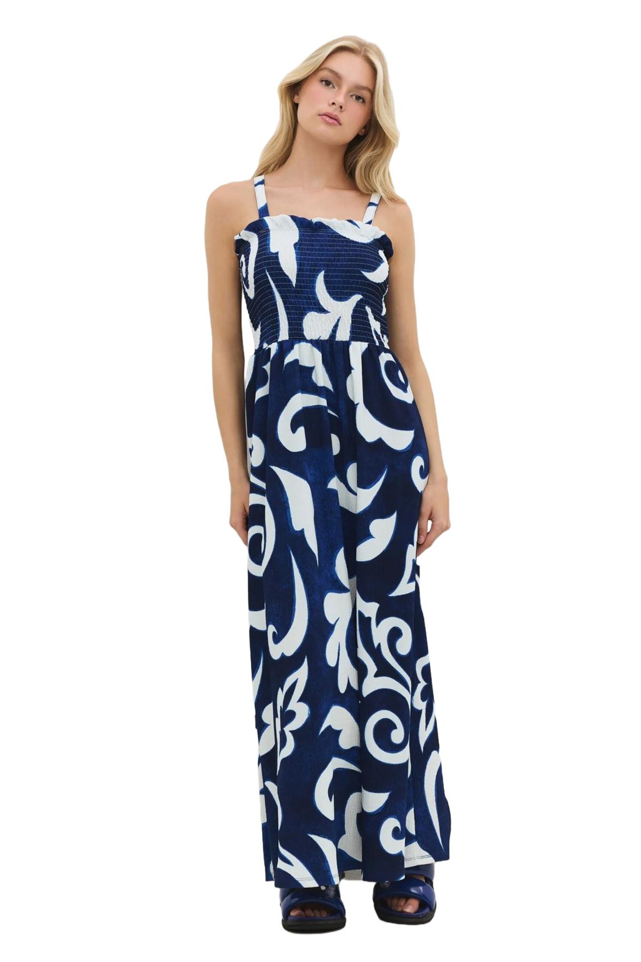 Robe No Matter What en bleu : devant