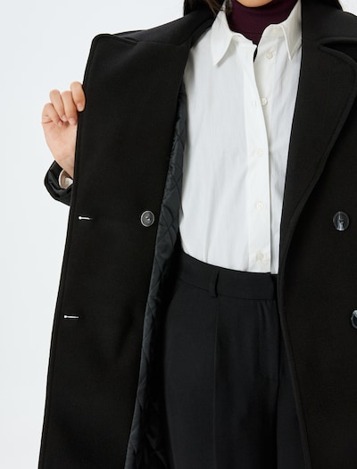 Koton Between-Seasons Coat in Black, Item view