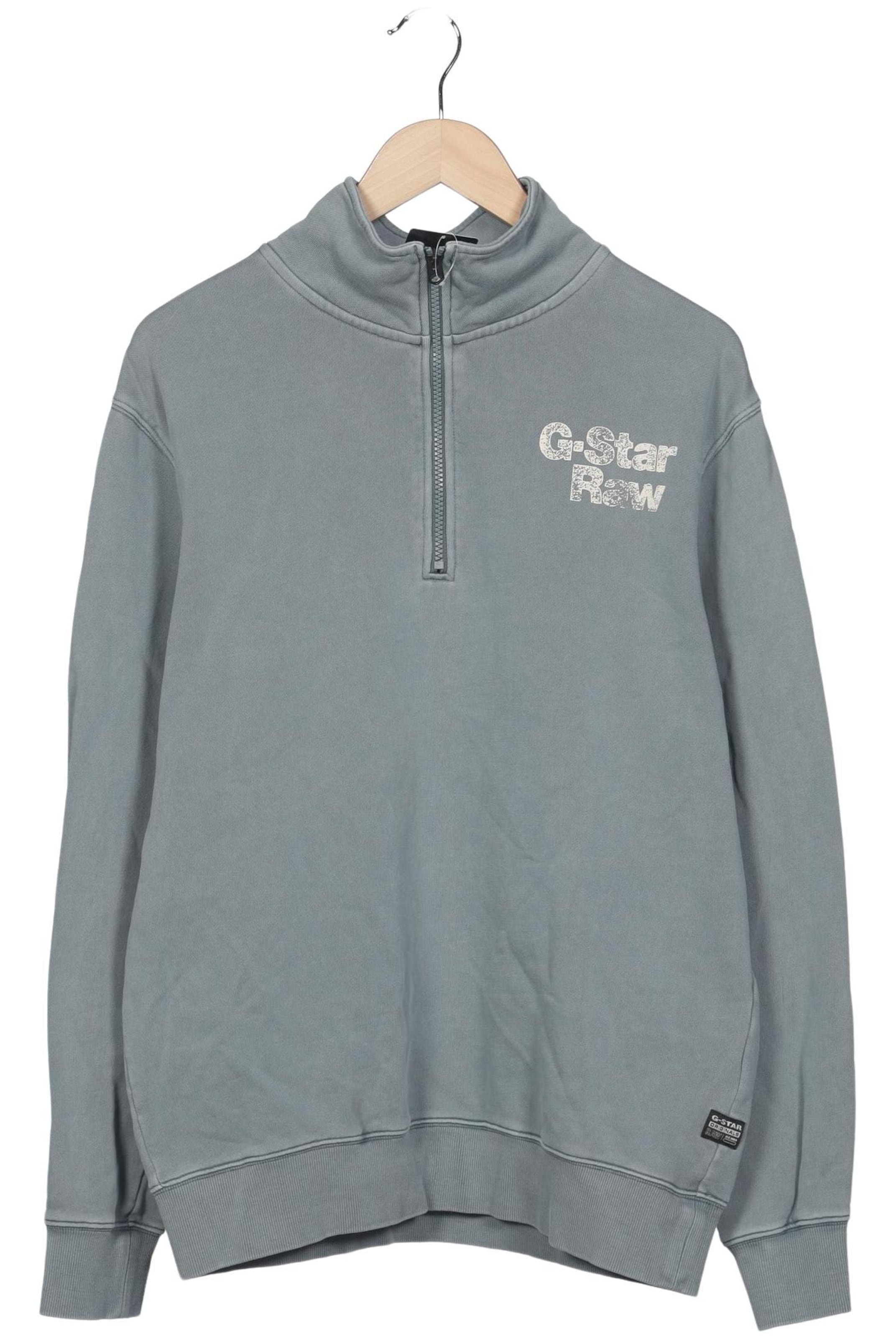 G-STAR Sweatshirt & Zip-Up Hoodie in L in Grey: front