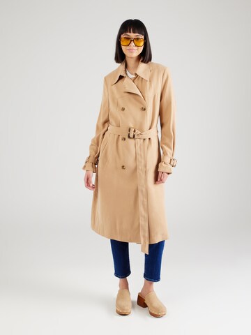 UNITED COLORS OF BENETTON - Abrigo de entretiempo en beige: frente