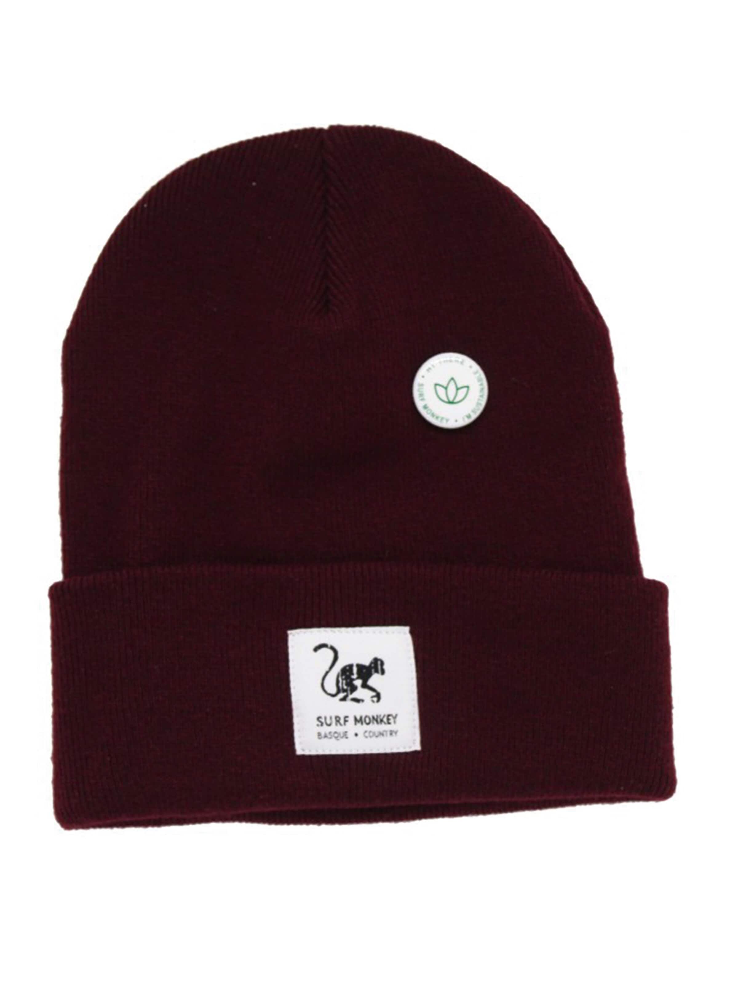 Surf Monkey - Gorra en rojo: frente