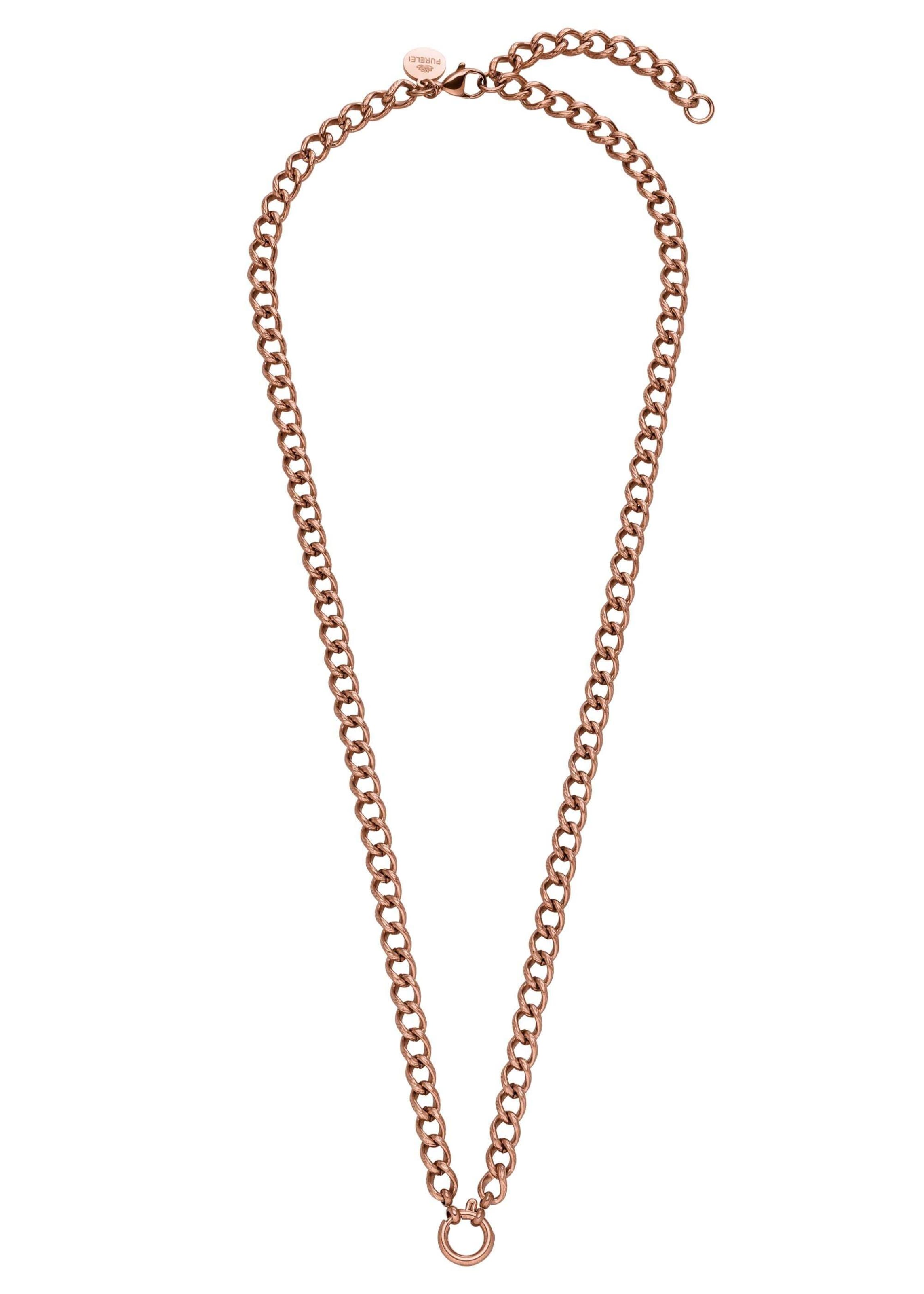 PURELEI Chaîne 'Structure' en 50 - 55cm en or rose, Vue avec produit