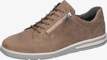 WALDLÄUFER Athletic Lace-Up Shoes in Brown: front