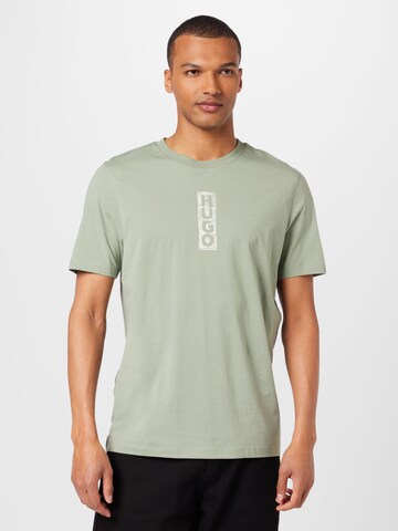 T-Shirt 'Dalbula' HUGO en vert : devant
