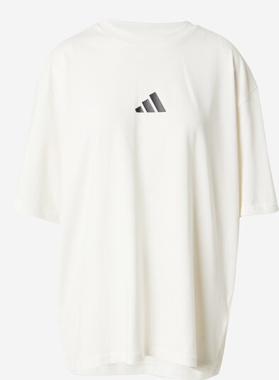ADIDAS PERFORMANCE T-shirt fonctionnel en noir / blanc cassé, Vue avec produit