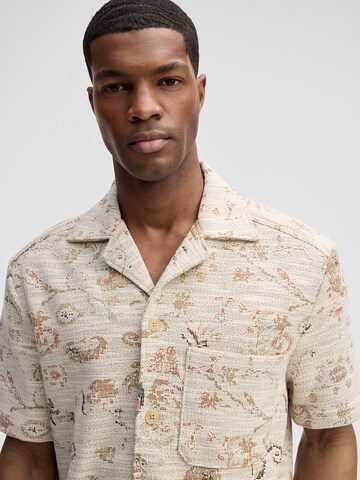 STRELLSON Comfort Fit Hemd 'Nohan' in Beige