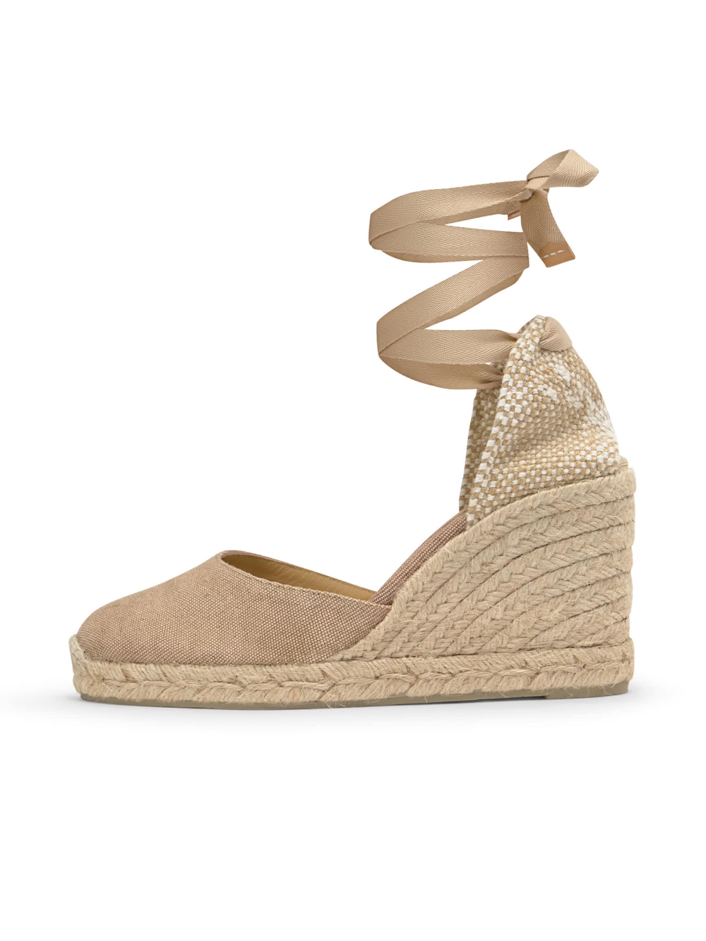 Castañer Espadrilles 'Chiara' in Grau: Vorderseite