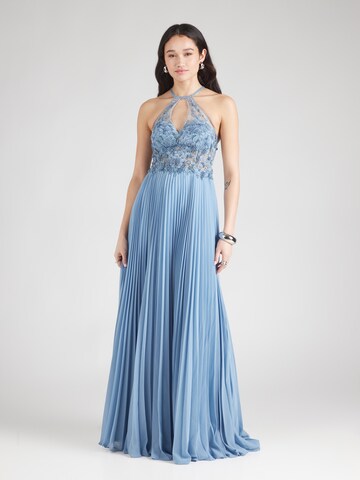 Robe de soirée Unique en bleu : devant
